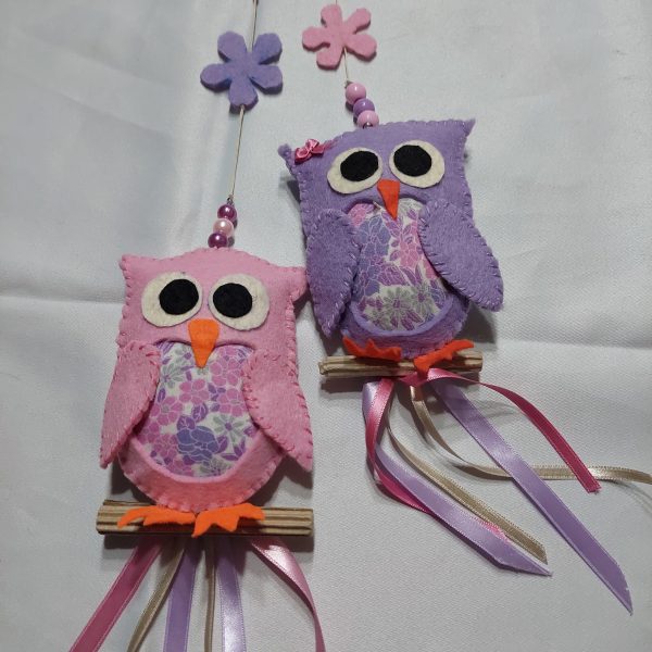 Keçe Duvar Süsü Baykuş