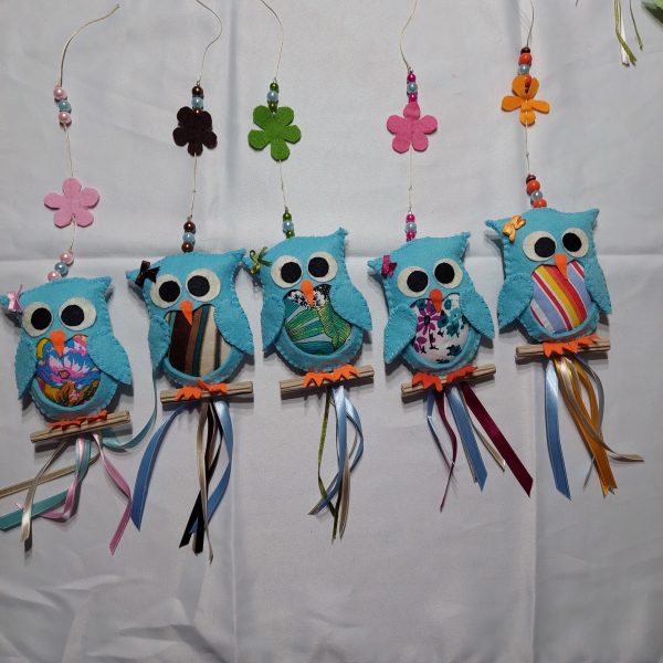 Keçe Duvar Süsü Baykuş