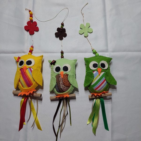 Keçe Duvar Süsü Baykuş