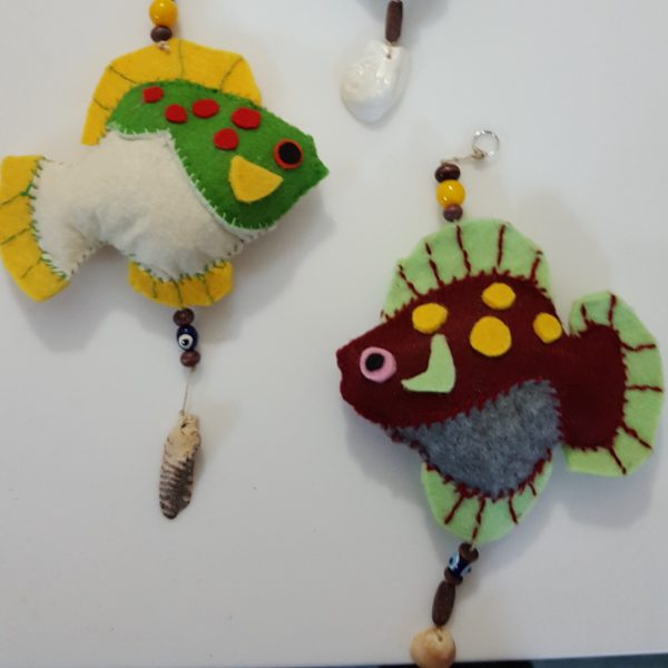 Keçe Duvar Süsü Balık